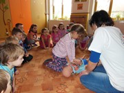 Malování na dřevěné magnetky